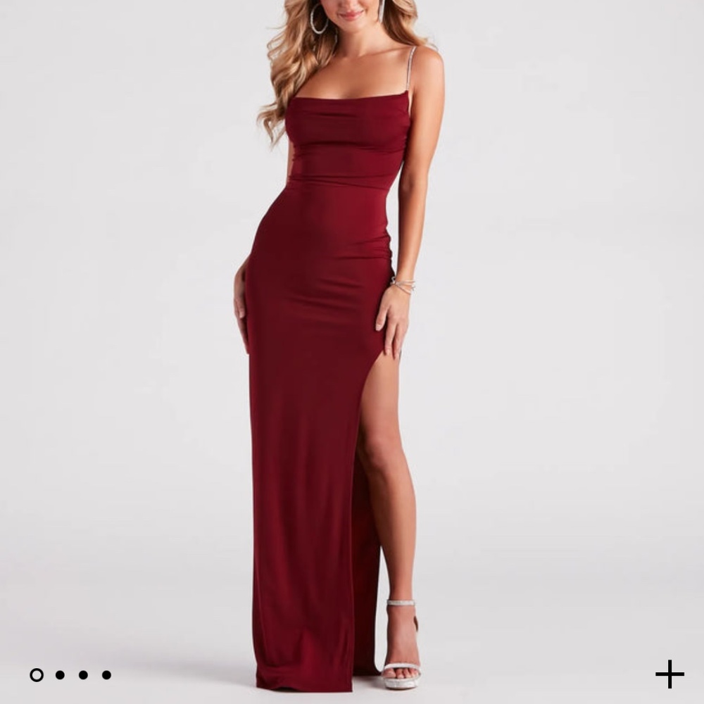 Red formal dress